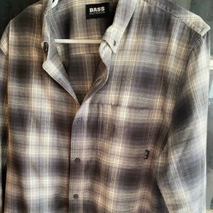 Men’s Bass Outdoor Expedition Stretch Flannel Button Down Shirt